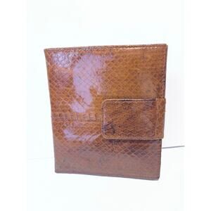 VTG Aspects Brown leather Bifold Wallet –9 Card Slots, Multi-Pocket  5”x4,5” new